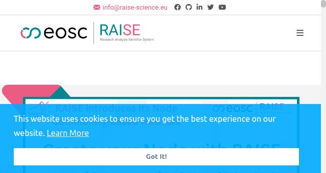 Screenshot of raise-science.eu