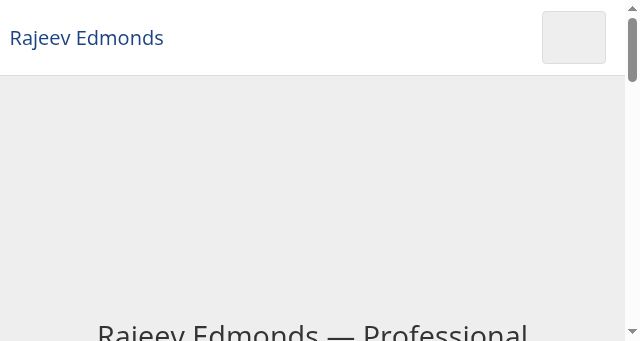 Screenshot of rajeevedmonds.com