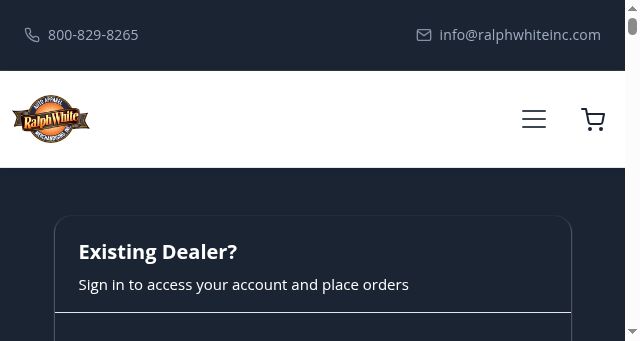 Screenshot of ralphwhiteinc.com
