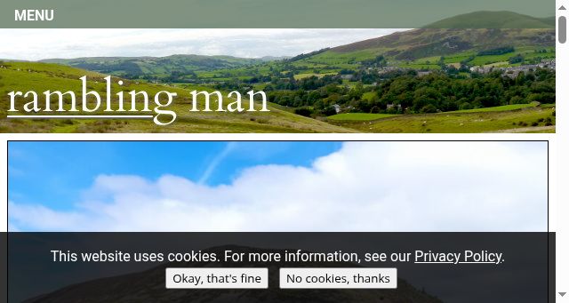 Screenshot of ramblingman.org.uk