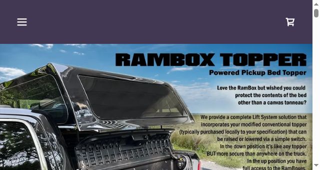 Screenshot of ramboxtopper.com