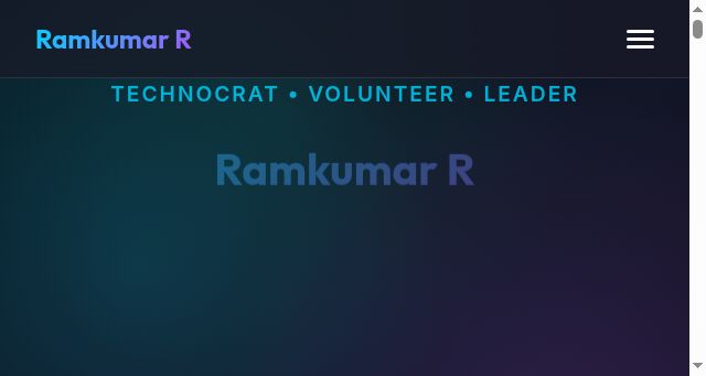 Screenshot of ramkumarr.in