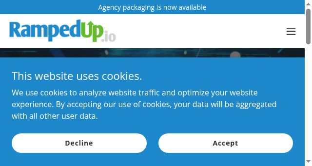 Screenshot of rampedup.io