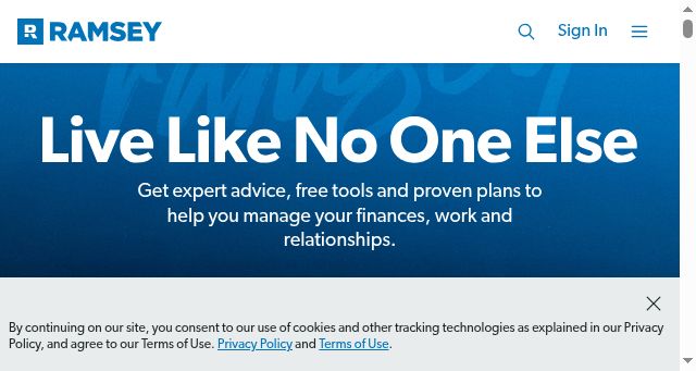 Screenshot of ramseysolutions.com
