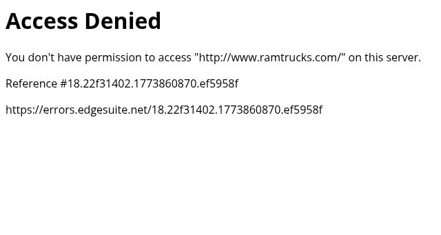Screenshot of ramtrucks.com