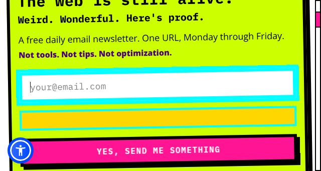 Screenshot of randomdailyurls.com