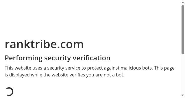 Screenshot of ranktribe.com