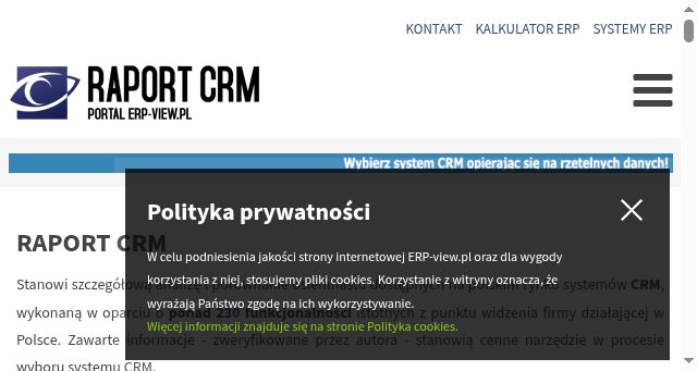 Screenshot of raport-crm.pl