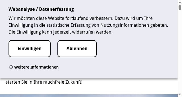 Screenshot of rauchfrei-info.de