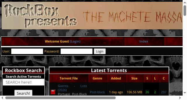 Screenshot of rawkbawx.rocks