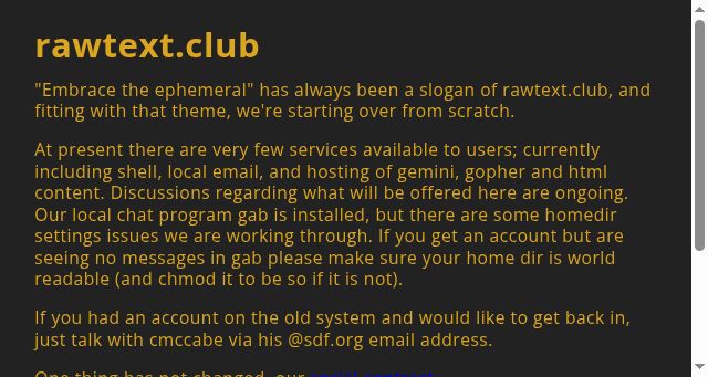 Screenshot of rawtext.club