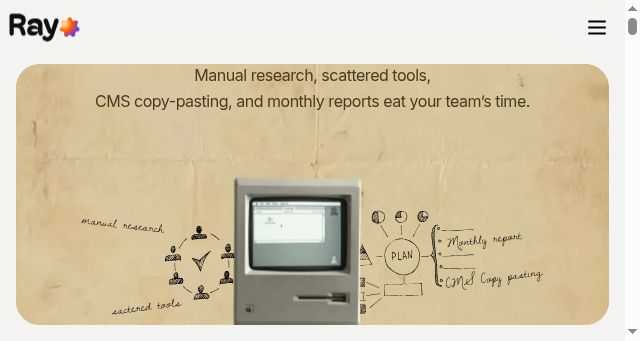 Screenshot of rayo.work