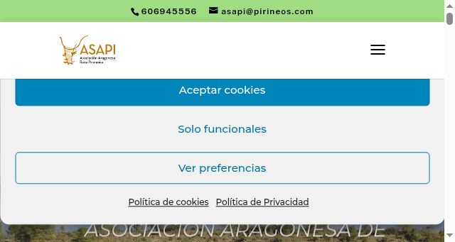 Screenshot of razapirenaica.com