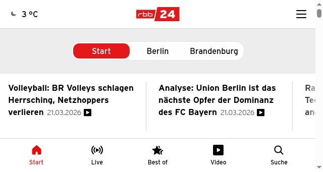 Screenshot of rbb24.de