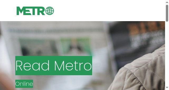 Screenshot of readmetro.com