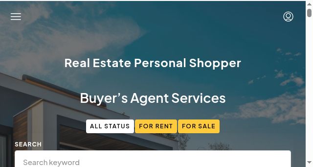 Screenshot of realestatepersonalshopper.space