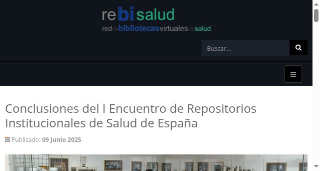 Screenshot of rebisalud.org