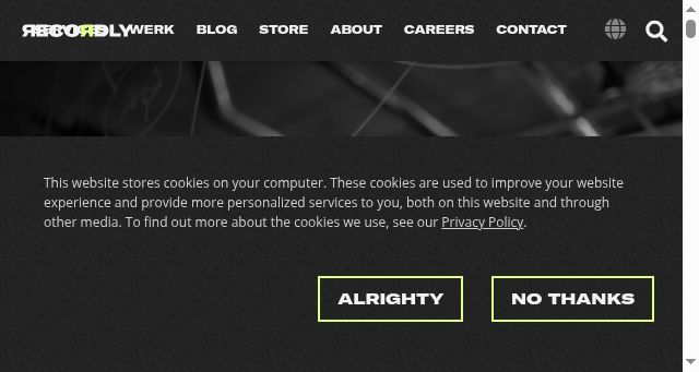 Screenshot of recordlydata.com