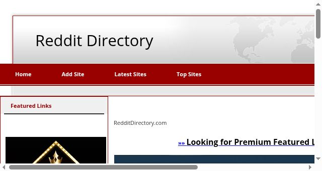 Screenshot of reddit-directory.com