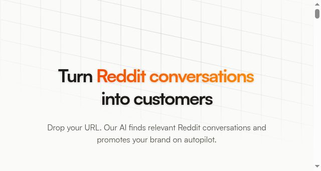 Screenshot of redditor.ai