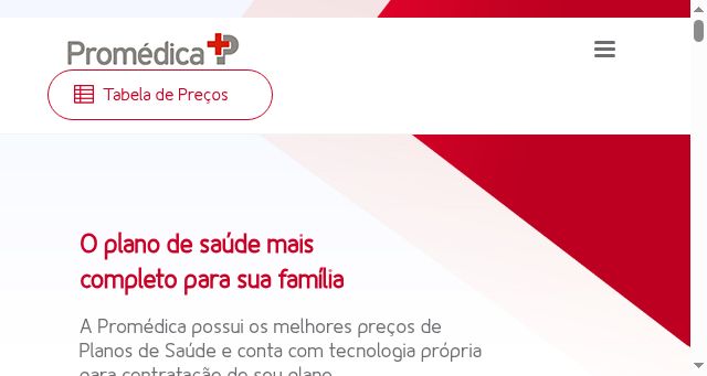 Screenshot of redepromedica.com