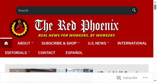 Screenshot of redphoenixnews.com