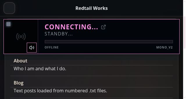 Screenshot of redtail.works