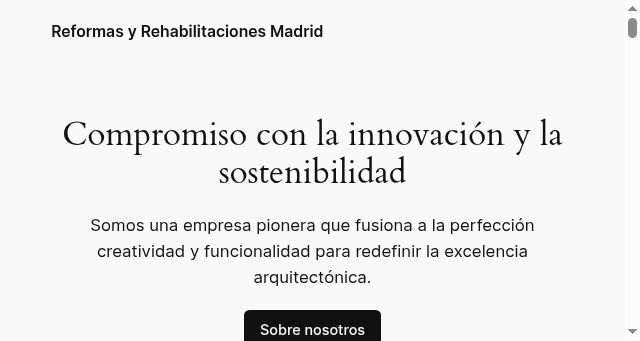 Screenshot of reformasyrehabilitacionesmadrid.com