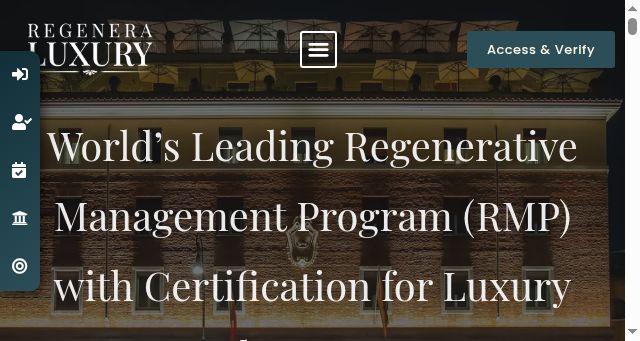 Screenshot of regenera.luxury