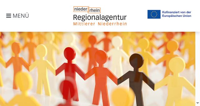 Screenshot of regionalagentur-mittlerer-niederrhein.de