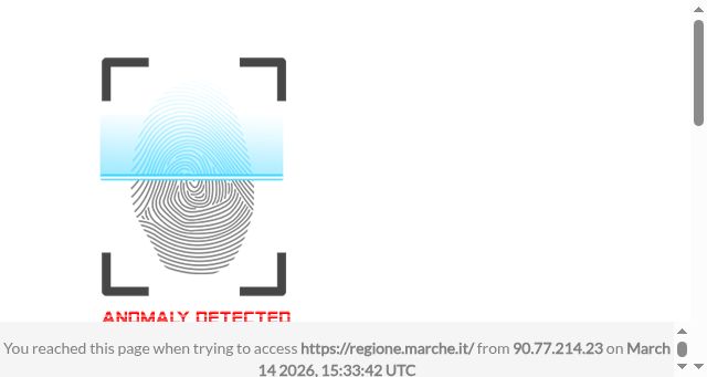 Screenshot of regione.marche.it