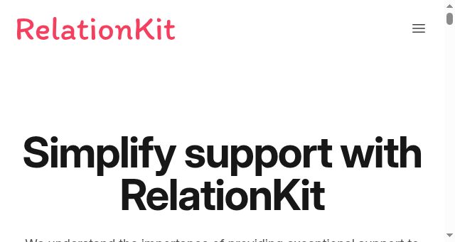 Screenshot of relationkit.io
