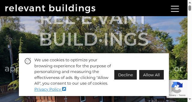 Screenshot of relevantbuildings.com
