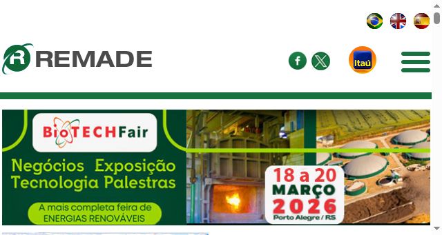Screenshot of remade.com.br