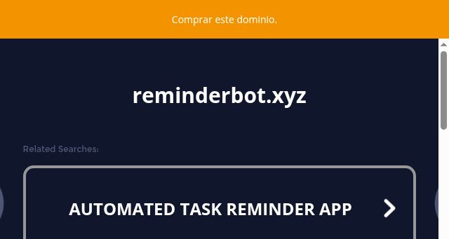 Screenshot of reminderbot.xyz