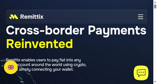 Screenshot of remittix.io