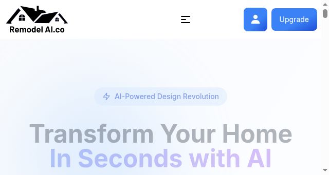 Screenshot of remodelai.co