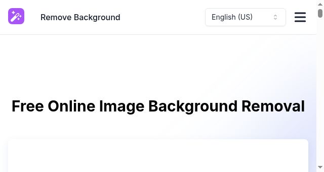 Screenshot of removebg.one