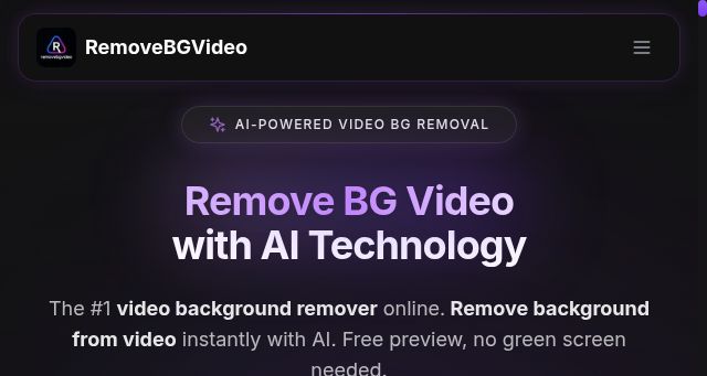 Screenshot of removebgvideo.com