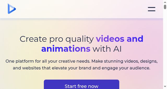 Screenshot of renderforest.com