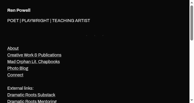 Screenshot of renpowell.com