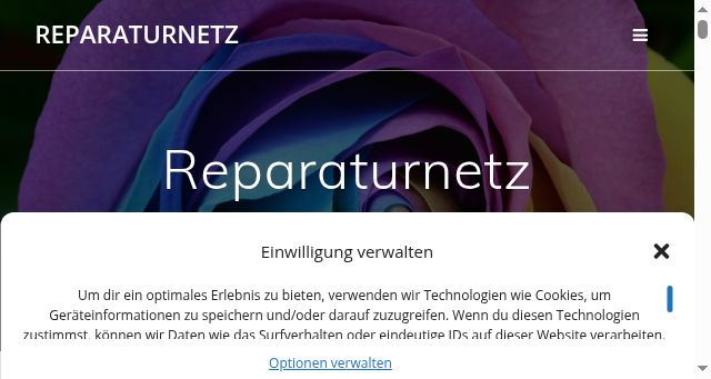 Screenshot of reparaturnetz.eu