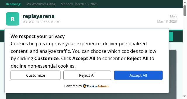 Screenshot of replayarena.co.uk