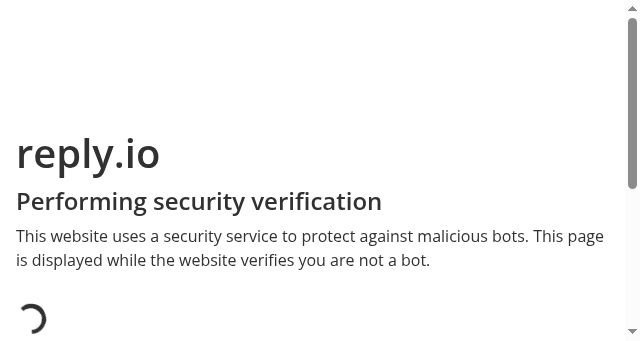 Screenshot of reply.io