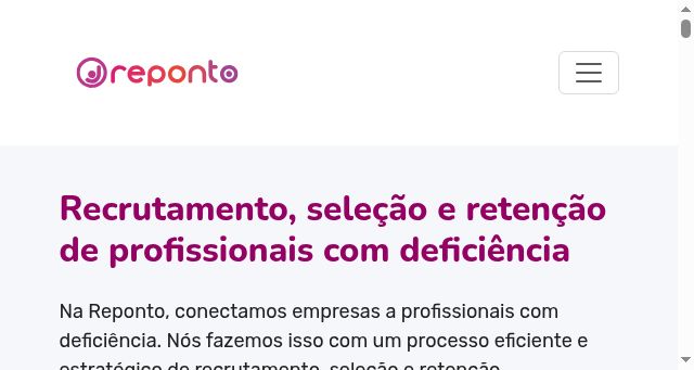 Screenshot of reponto.com.br