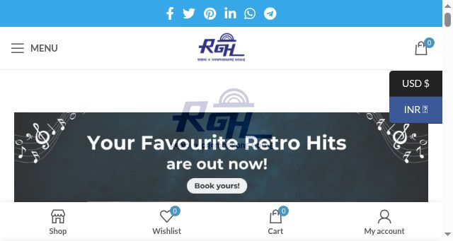 Screenshot of rghindia.com