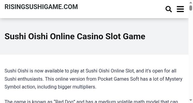 Screenshot of risingsushigame.com
