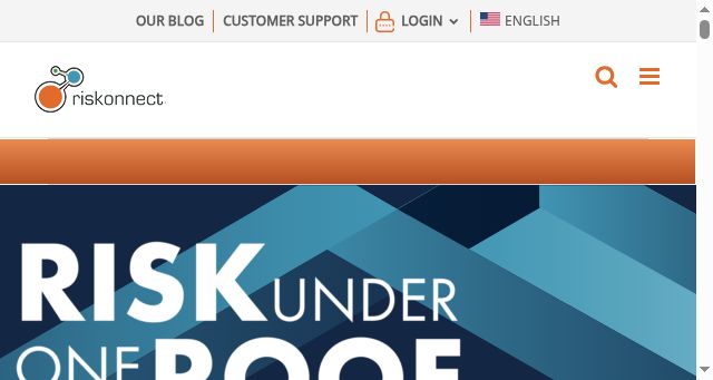 Screenshot of riskonnect.com