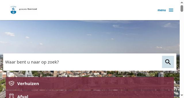 Screenshot of roermond.nl