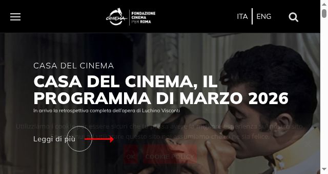 Screenshot of romacinemafest.it